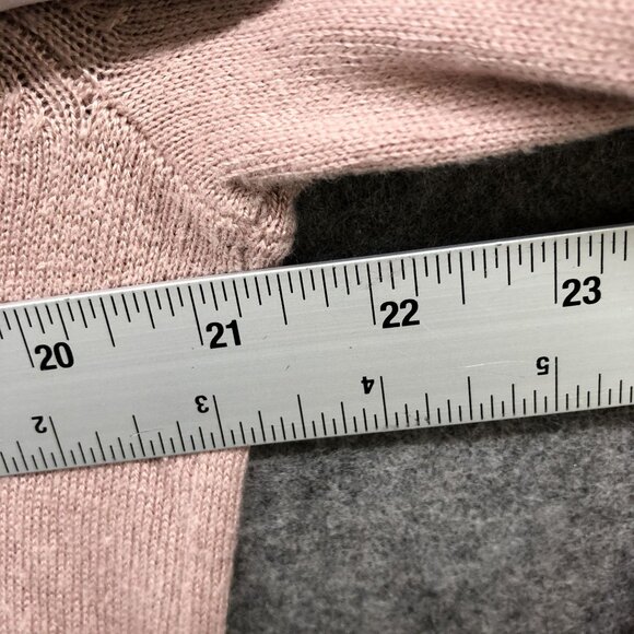 Leith Bell Sleeve Sweater Womens S Blush Pink Wool Blend Crewneck Knit - Picture 8 of 10